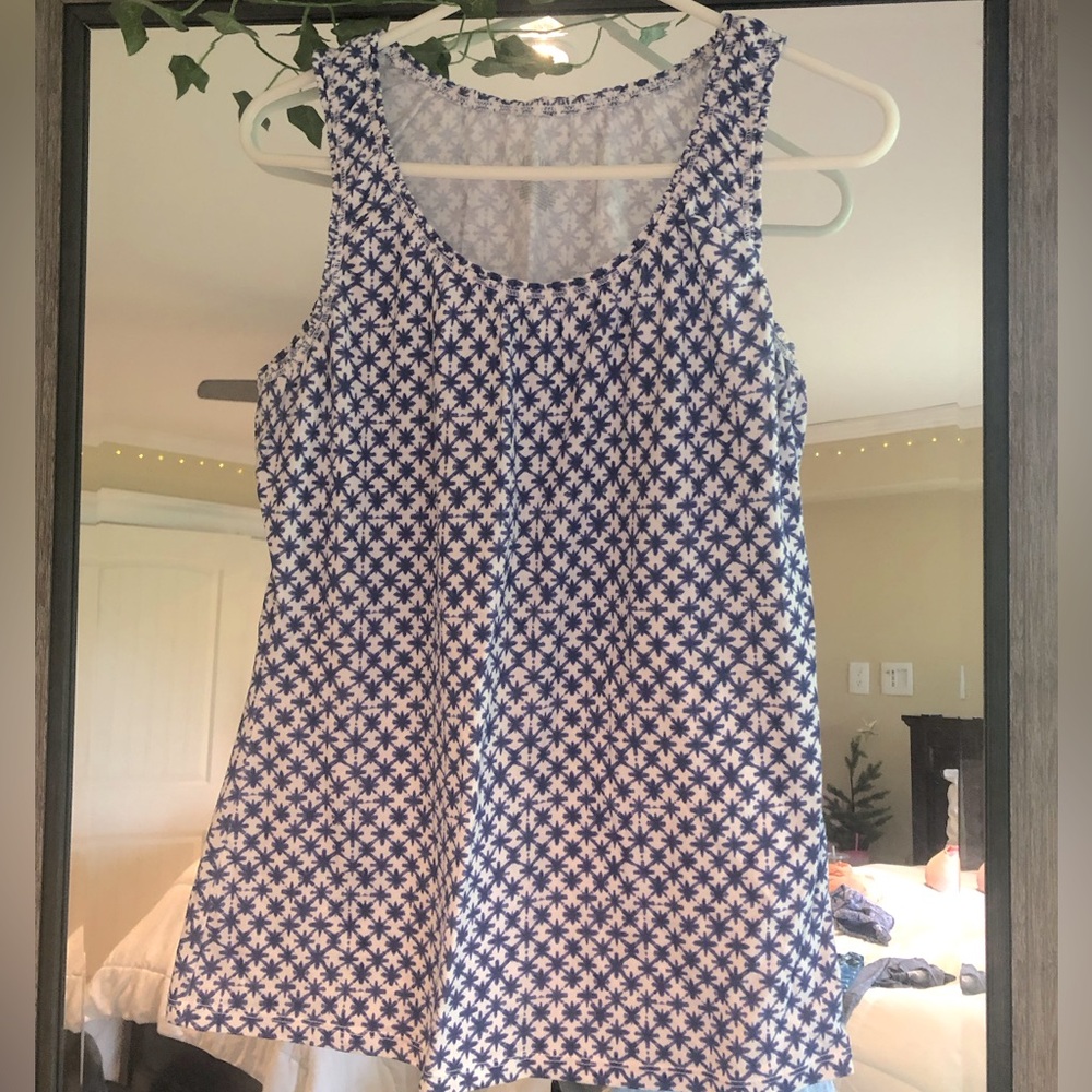 Merona blue/white tank. Size medium.
